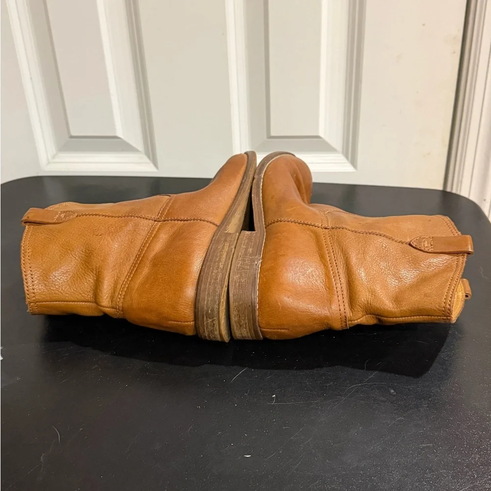 Madewell tan Leather Ankle Booties size 8